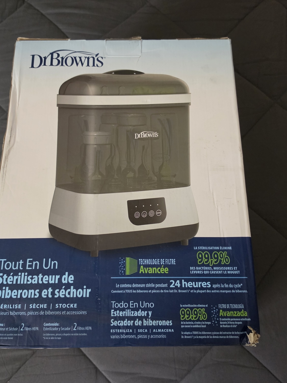Dr. Brown's White Baby Bottle Sterilizer and Dryer